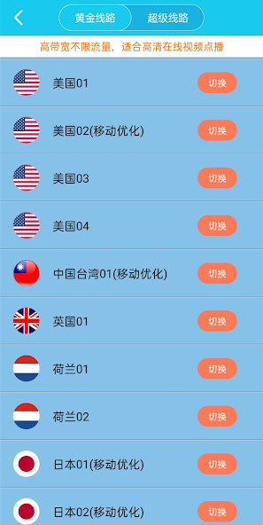 加速器旋风永久免费android下载效果预览图